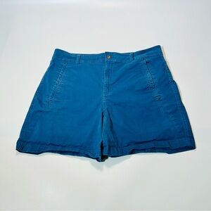 Eddie Bauer shorts Cargo shorts hiking shorts high rise blue women size 12